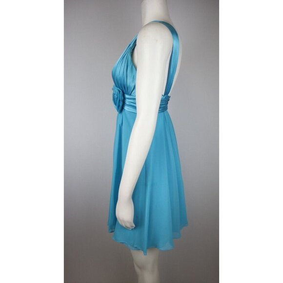BARI JAY DRESS - WOMEN'S TURQUOISE BLUE PARTY COCKTAIL DRESS - SIZE 00 - Picture 8 of 14